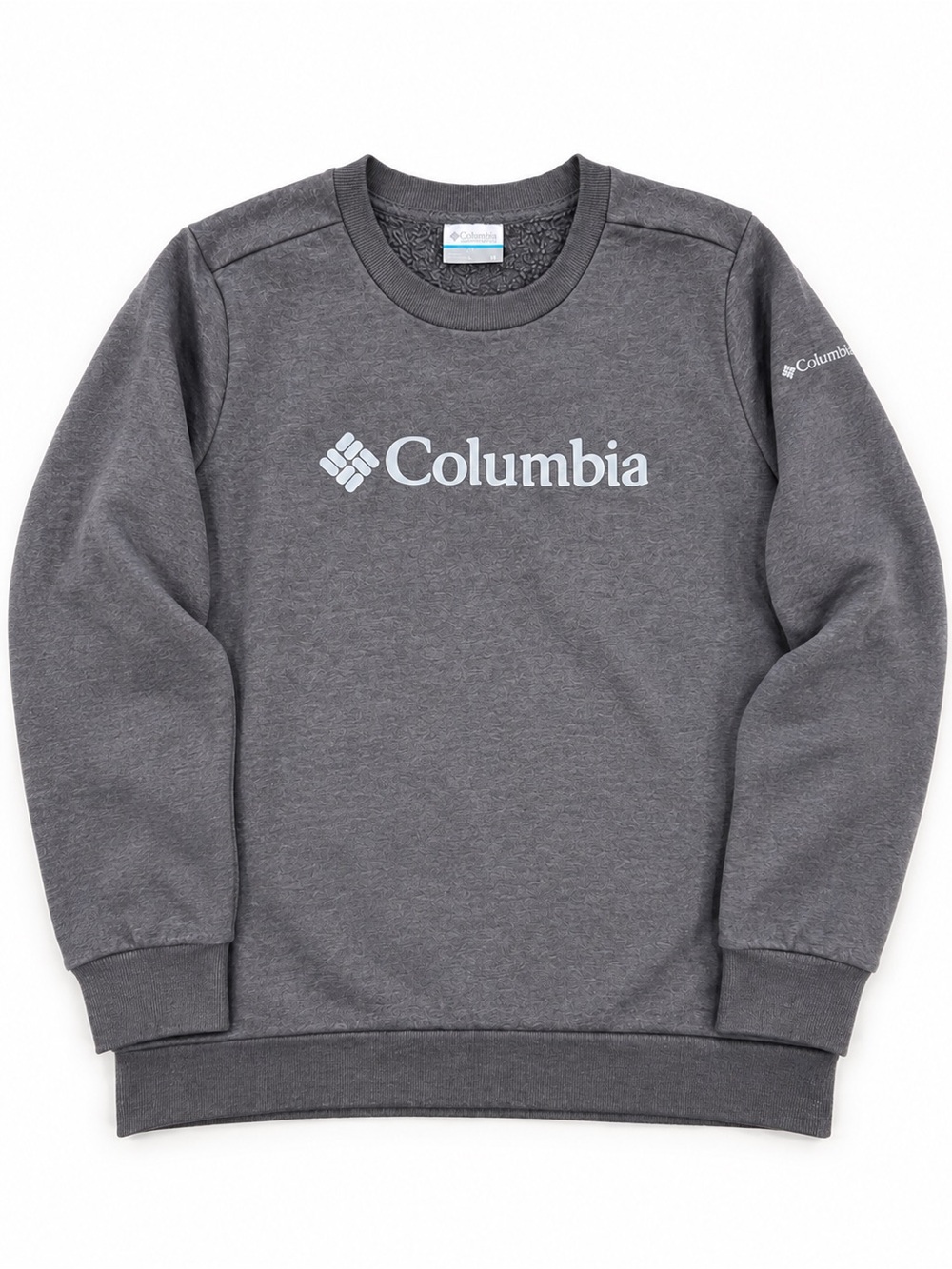 Columbia Sunridge Crew Sweatshirt Women's XL Gray Fleece Logo Pullover